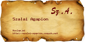 Szalai Agapion névjegykártya